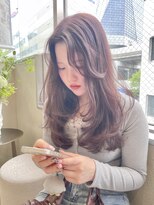 リリー(Lilley)&nbsp;マロンベージュ×小顔レイヤー×韓国風巻き×髪質改善