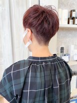 キャアリー(Caary)&nbsp;福山市　パーマ人気キャアリー刈り上げショート、ベリーショート