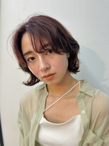 ガーデン 銀座(GARDEN) デジタルパーマ チェリーブラウン イメチェン 垢抜けヘア