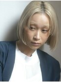 【emu井上信洋】ハイトーンホワイトベージュミニボブ【エミュ】