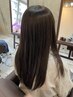 【平日時間限定】カット+全体縮毛矯正(酸性もOK)+生トリートメント