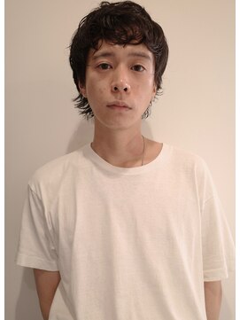 ブルートマト(BLUE TOMATO) メンズカットウルフメンズパーマニュアンスパーマウルフパーマ