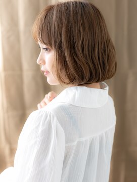 モッズヘア 上尾西口店(mod's hair) デザインカラーミルクティーアッシュ抜け感ボブY上尾30代40代