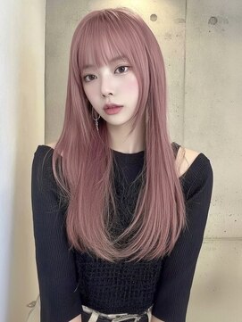 ランテルディ 渋谷(LANTERDIT) 【LANTERDIT  Risa】ハイトーン ピンク ベージュ レイヤー 20代