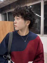 シアー(siar)&nbsp;ウルフカット　刈り上げ　スパイラルパーマ　マッシュ　マレット