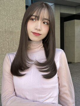 ローネス(LONESS) 韓国レイヤーと透明感とつやのあるグレーベージュ