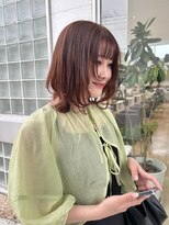 デコル(DecoL.) オレンジベージュ×レイヤーカット