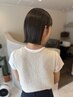 【フルコース＊うるツヤ美髪】似合わせカット+リタッチカラー+縮毛矯正￥21000