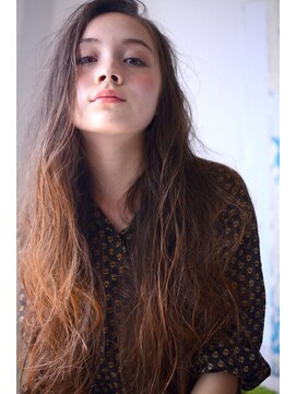 ミラバイグリーン(Mira by green) ナチュラルhighlight 無造作-Long-