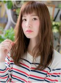 COVER HAIR*斜めバング♪アシンメトリー小顔ロングa