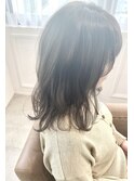 ミントベージュ　デジタルパーマ  大人可愛い