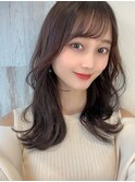 ●大人かわいい小顔ひし形セミロング20代30代40代表参道