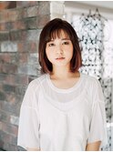 ちょい甘切りっぱなしボブ