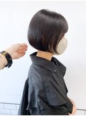 JILL STUDIO ミニボブ×就活カラー×透明感暗髪×前下がりカット