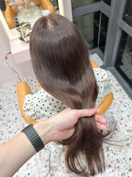 ボタン シブヤ(VOTAN SHIBUYA) 韓国ヘア/ピンクブラウン/艶感カラー/くびれヘア