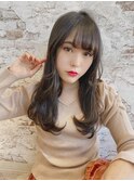 インナーグレージュ/マチルダボブ/前髪/ピンクベージュ/錦糸町