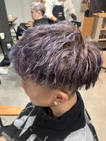 スウェル 柏店(Swell)&nbsp;ハイライト/マッシュパーマ/ウルフ/アッシュブラック/柏/MEN'S