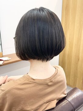 ランプ(Lamp) 【白髪染め可】ボブショート ビフォアー＆アフター/白髪ぼかし