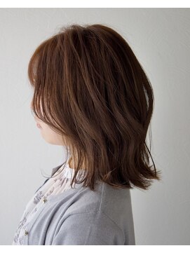 シティ(city) くびれボブ_ピンクベージュ_顔まわりレイヤー_韓国風