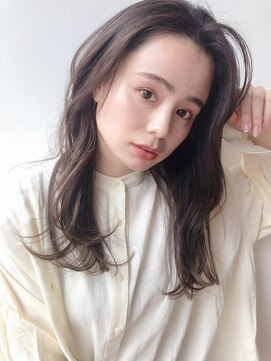 ケーツー エソラ池袋店(K-two) 小顔*ゆる巻き*大人ロングヘア*センターパート*グレージュカラー