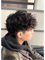 スイッチ(men's SWITCH)&nbsp;大分メンズプードルパーママッシュツーブロック刈り上げレイヤー