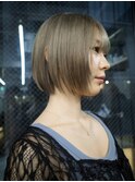 【GEEKS渋谷】ハイトーングレージュ/レイヤーボブ/冬カラー/小顔