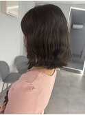 韓国風ヘアスタイルシースルーバング暗髪艶感