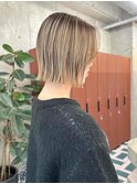 切りっぱなしボブa-23/ミルクティグレージュ/20代30代