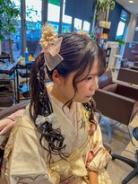 ティーワン 神埼店(T-one) ▼成人式ツインテールアレンジ