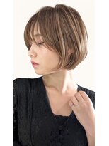 ゴカン バイ ジル ブラン 名古屋(Gokan by JIL BLAN)&nbsp;ハイライトバレイヤージュダブルカラーショートカット30代40代