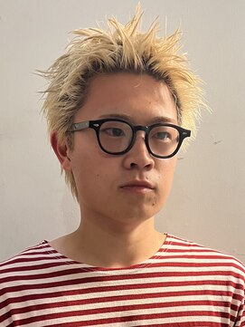 ヘアカロン 熊本本店(Hair CALON) メンズショートブロンド熊本下通