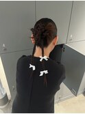 リボンアレンジ / リボンヘア / お呼ばれヘアセット