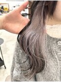 インナーカラーラベンダーシルバー/表参道/原宿/20代/30代