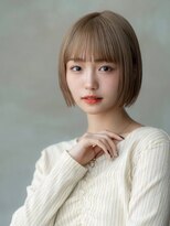 20代30代切りっぱなしボブ/髪質改善ボブ/顔周りレイヤーカット