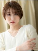 シースルーバング似合わせカット丸みショートY北浦和30代40代