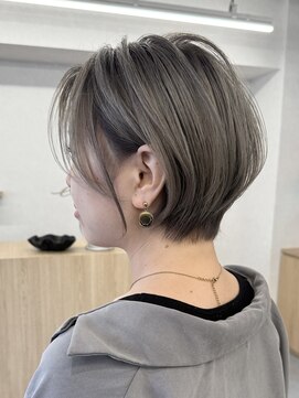 エルヘアメゾン(el. hair maison) 白髪ぼかしハイライト＊バレイヤージュ＊ショート＊ショートボブ