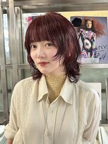 ダブ ギンザ(DaB ginza)&nbsp;ボルドー/顔まわりカット/ブリーチなしダブルカラー/銀座