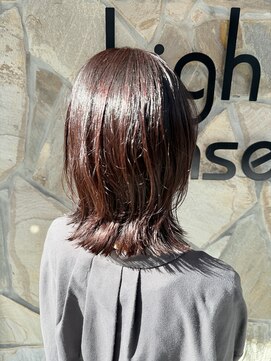 ナチュラルハイセンス 本店(natural high sense) くびれレイヤー×アンバーベージュ 似合わせカット/町屋駅