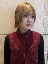 ビュートリアム265(BEAUTRIUM 265) ★小顔ハッシュボブ/中顔面短縮ボブ/前髪あり/全頭ブリーチ/銀座