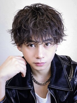 フレイバ 吉祥寺(FLAVA) 緩めシャドウパーマ ラウンドマッシュ シースルーマッシュ