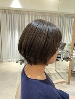 ロージーバイフーガヘアー 元住吉店(Rosy by FUGAhair)&nbsp;丸みショートボブ20代30代40代前髪ありボブ大人ショート