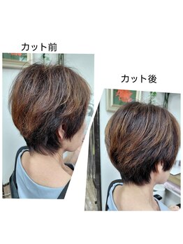 パピーの写真/再現性のある持ちの良いショートヘア 骨格に合わせて立体的にカットし、おさまりの良い素敵なショートに