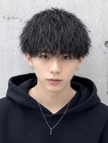 ヘッドストック 大和八木店(HEAD STOCK) ソフトツイストシャドウパーマセンターパート韓国風マッシュ眉毛