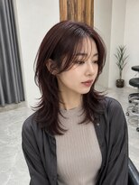 ヘアリゾート粋 トゥジュ 池袋東口店(tujuh) ミディアムレイヤーカット/大人レイヤー/暗髪/艶髪