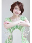 大人可愛いショートボブ