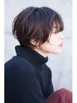 ケアリー 武蔵小杉(Carelly) 大人かわいい前髪セシルカットココアブラウンフリンジウェーブ