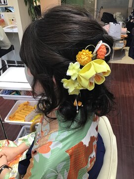 ヘアサロン ユニティ(Hair Salon Unity) 編み込み＆カールハーフアップ