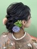 【LINE予約限定/ @jjt0506p】卒業式袴着付け＋ヘアセット＋フルメイク￥22000