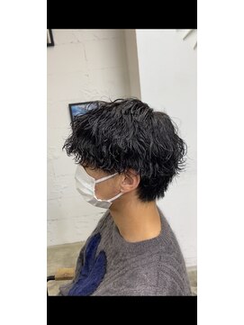 エルオム(EL.HOMME) 【KAITO】マッシュウルフ×波巻きパーマ！