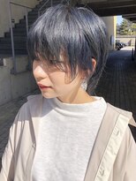 ハイブ 金沢(Hive)&nbsp;ブリーチハイトーンカラーショートボブツヤ髪スタイル髪質改善